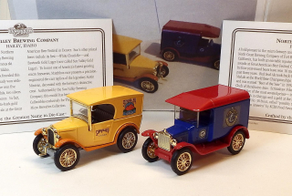 MGB 01/B-M Austin 7 Van 1928 / Ford T 1921 - pivovary, bazar - Matchbox