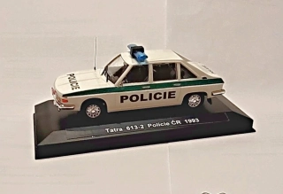 1:43 Tatra 613 -2, Policie, ruční práce, zkušební americký maják